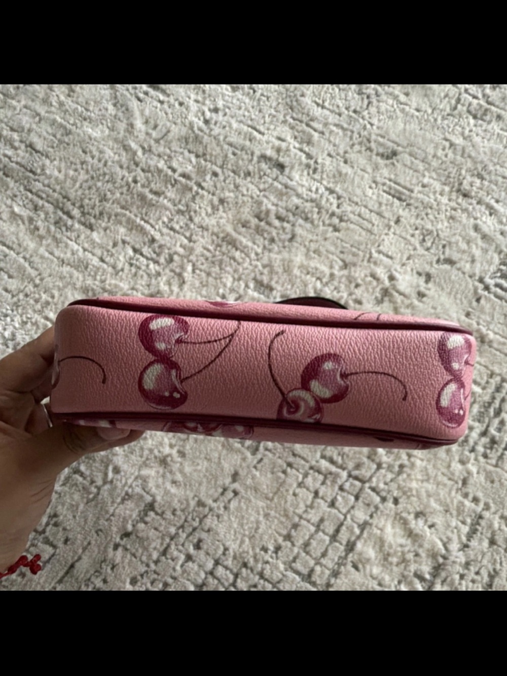 Coach Pink Cherry Mini Shoulder Bag with Gold Hardware - Picture 11 of 11